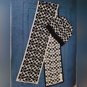 NWOT Coach scarf and hat